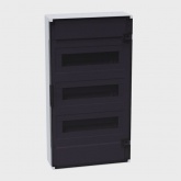 Щит навесной КЭАЗ OptiBox Pro 36-NKR-IP40 36 (3x12) модулей прозрачная черная дверца IP40 (электрический шкаф)