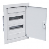 Щит встраиваемый КЭАЗ OptiBox Pro 24-VNR-IP40 24 (2x12) модулей непрозрачная белая дверца IP40