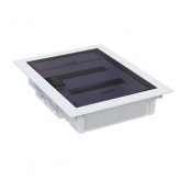 Щит встраиваемый КЭАЗ OptiBox Pro 24-VKR-IP40 24 (2x12) модулей прозрачная черная дверца IP40