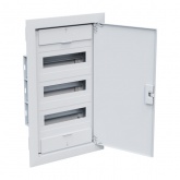 Щит встраиваемый КЭАЗ OptiBox Pro 36-VNR-IP40 36 (3x12) модулей непрозрачная белая дверца IP40