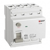 УЗО EKF PROxima ВД-100N 4П 63А 30мА тип AC 6кА (электромеханическое) (ВДТ)