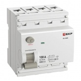 УЗО EKF PROxima ВД-100N 4П 100А 30мА тип AC 6кА (электромеханическое) (ВДТ)
