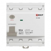 УЗО EKF PROxima ВД-100N 4П 32А 100мА тип AC 6кА (электромеханическое) (ВДТ)