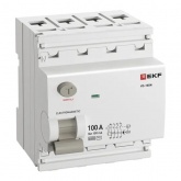 УЗО EKF PROxima ВД-100N 4П 100А 100мА тип AC 6кА (электромеханическое) (ВДТ)