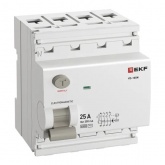 УЗО EKF PROxima ВД-100N 4П 25А 300мА тип AC 6кА (электромеханическое) (ВДТ)