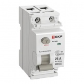 УЗО EKF PROxima ВД-100N 2П 25А 300мА тип A 6кА (электромеханическое) (ВДТ)