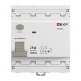 УЗО EKF PROxima ВД-100N 4П 25А 10мА тип A 6кА (электромеханическое) (ВДТ)