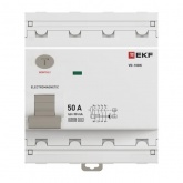 УЗО EKF PROxima ВД-100N 4П 50А 30мА тип A 6кА (электромеханическое) (ВДТ)