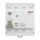 УЗО EKF PROxima ВД-100N 4П 40А 100мА тип A 6кА (электромеханическое) (ВДТ)