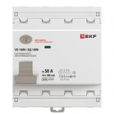 УЗО EKF PROxima ВД-100N 4П 50А 300мА A 6кА (электромеханическое) (ВДТ)