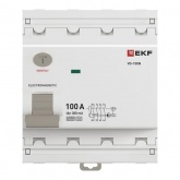 УЗО EKF PROxima ВД-100N 4П 100А 300мА тип A 6кА (электромеханическое) (ВДТ)