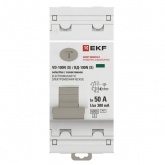 УЗО EKF PROxima ВД-100N (S) 2П 50А 300мА тип AC селективное 6кА (электромеханическое) (ВДТ)