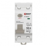 УЗО EKF PROxima ВД-100N (S) 2П 100А 300мА тип AC селективное 6кА (электромеханическое) (ВДТ)