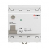 УЗО EKF PROxima ВД-100N (S) 4П 25А 100мА тип AC селективное 6кА (электромеханическое) (ВДТ)