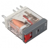 Реле промежуточное с кнопкой и механической индикацией EKF AVERES RPAt 22/2 8A 230В AC