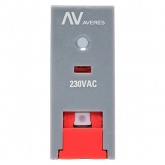 Реле промежуточное с кнопкой и механической индикацией EKF AVERES RPAt 22/2 8A 230В AC