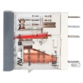 Реле промежуточное с кнопкой и механической индикацией EKF AVERES RPAt 22/2 8A 24В DC