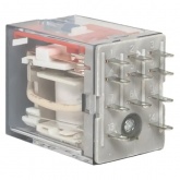 Реле промежуточное с кнопкой и механической индикацией EKF AVERES RPAt 22/3 10A 110В DC