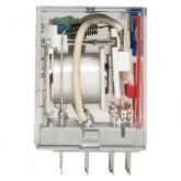 Реле промежуточное с кнопкой и механической индикацией EKF AVERES RPAt 22/3 10A 110В DC