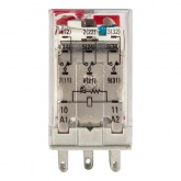 Реле промежуточное с кнопкой и механической индикацией EKF AVERES RPAt 22/3 10A 230В AC