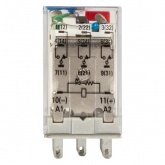 Реле промежуточное с кнопкой и механической индикацией EKF AVERES RPAt 22/3 10A 24В DC