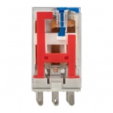 Реле промежуточное с кнопкой и механической индикацией EKF AVERES RPAt 22/3 10A 24В DC