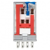 Реле промежуточное с кнопкой и механической индикацией EKF AVERES RPAt 22/4 5A 220В DC