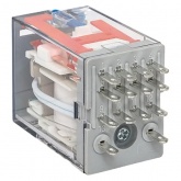 Реле промежуточное с кнопкой и механической индикацией EKF AVERES RPAt 22/4 5A 220В DC