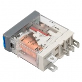 Реле промежуточное с кнопкой и механической индикацией EKF AVERES RPAt 25/1 12A 24В DC