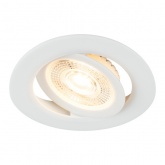 Светодиодный светильник ЭРА KL LED 25A-5 3K WH 5W 3000K круглый поворотный белый 5063079907941