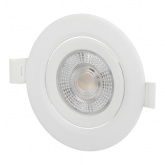 Светодиодный светильник ЭРА KL LED 25A-5 3K WH 5W 3000K круглый поворотный белый 5063079907941