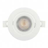 Светодиодный светильник ЭРА KL LED 25A-5 3K WH 5W 3000K круглый поворотный белый 5063079907941