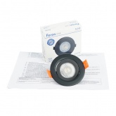 Светодиодный светильник Feron AL540 5W 4000K 400Lm черный, круглый встраиваемый d65/D75x16mm