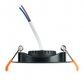 Светодиодный светильник Feron AL540 5W 4000K 400Lm черный, круглый встраиваемый d65/D75x16mm