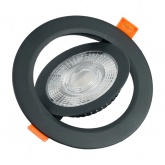 Светодиодный светильник Feron AL540 12W 4000K 960Lm черный, круглый встраиваемый d95/D115x16mm