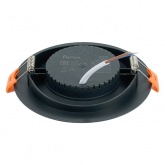 Светодиодный светильник Feron AL540 12W 4000K 960Lm черный, круглый встраиваемый d95/D115x16mm