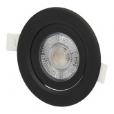 Светодиодный светильник ЭРА KL LED 25A-5 3K BK 5W 3000K круглый поворотный черный 5063079907903