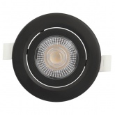 Светодиодный светильник ЭРА KL LED 25A-5 4K BK 5W 4200K круглый поворотный черный 5063079907880