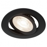 Светодиодный светильник ЭРА KL LED 25A-5 4K BK 5W 4200K круглый поворотный черный 5063079907880