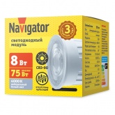 Светодиодный модуль Navigator 95 528 NLL-M1-8-230-4K-LED 8W 4000K 176-264V 520Lm 60° 50x30mm