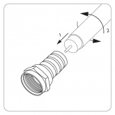 F-разъем PROconnect RG-6 (3003-2) упак.100шт
