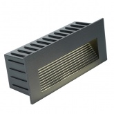 Светильник встраиваемый светодиодный LN012-1 5W 4000K 110-265V IP65 черный для подсветки ступеней