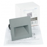 Светильник встраиваемый светодиодный LN013-1 3W 4000K110-265V IP65 серый для подсветки ступеней