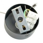 Светильник потолочный на подвесе Feron HL4548 под лампу GX53 max 12W 230V черный D85*H88