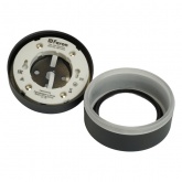 Светильник потолочный накладной / встраиваемый Feron HL455 GX53 230V max 12W черный D85x47mm