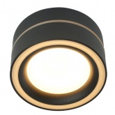 Светильник потолочный накладной / встраиваемый Feron HL455 GX53 230V max 12W черный D85x47mm