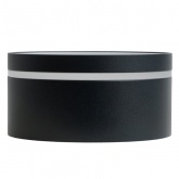 Светильник потолочный Feron HL457 под лампу GX53 230V max 12W черный D100x50mm