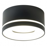 Светильник потолочный Feron HL457 под лампу GX53 230V max 12W черный D100x50mm