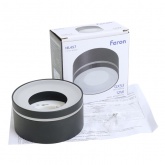 Светильник потолочный Feron HL457 под лампу GX53 230V max 12W черный D100x50mm