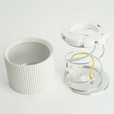 Светильник потолочный Feron HL458 под лампу GX53 max 12W 230V белый D82x60mm